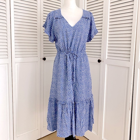 Gap Periwinkle Polka Dot Dress - Picture 1 of 4